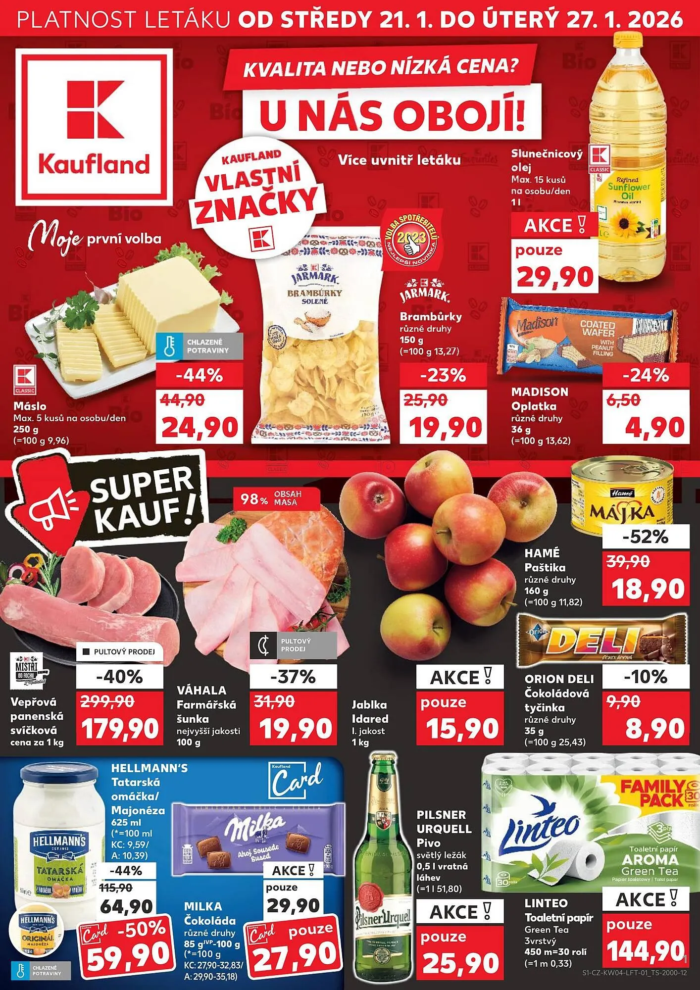 Kaufland leták - 21. ledna 27. ledna 2026 - Page 1
