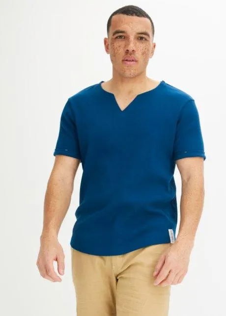 Maglietta a costine in cotone biologico