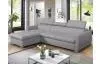 Rohová sedací souprava Pedro Mini, světle šedá látka, levý roh