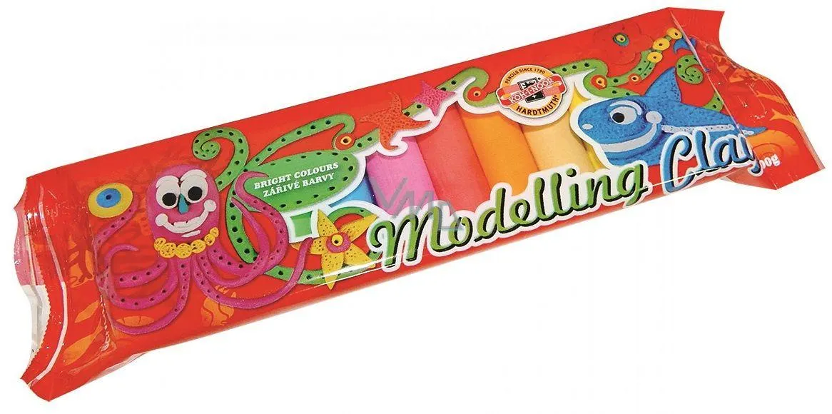 Koh-i-noor Modelína 10 barev, 200 g v celofánu