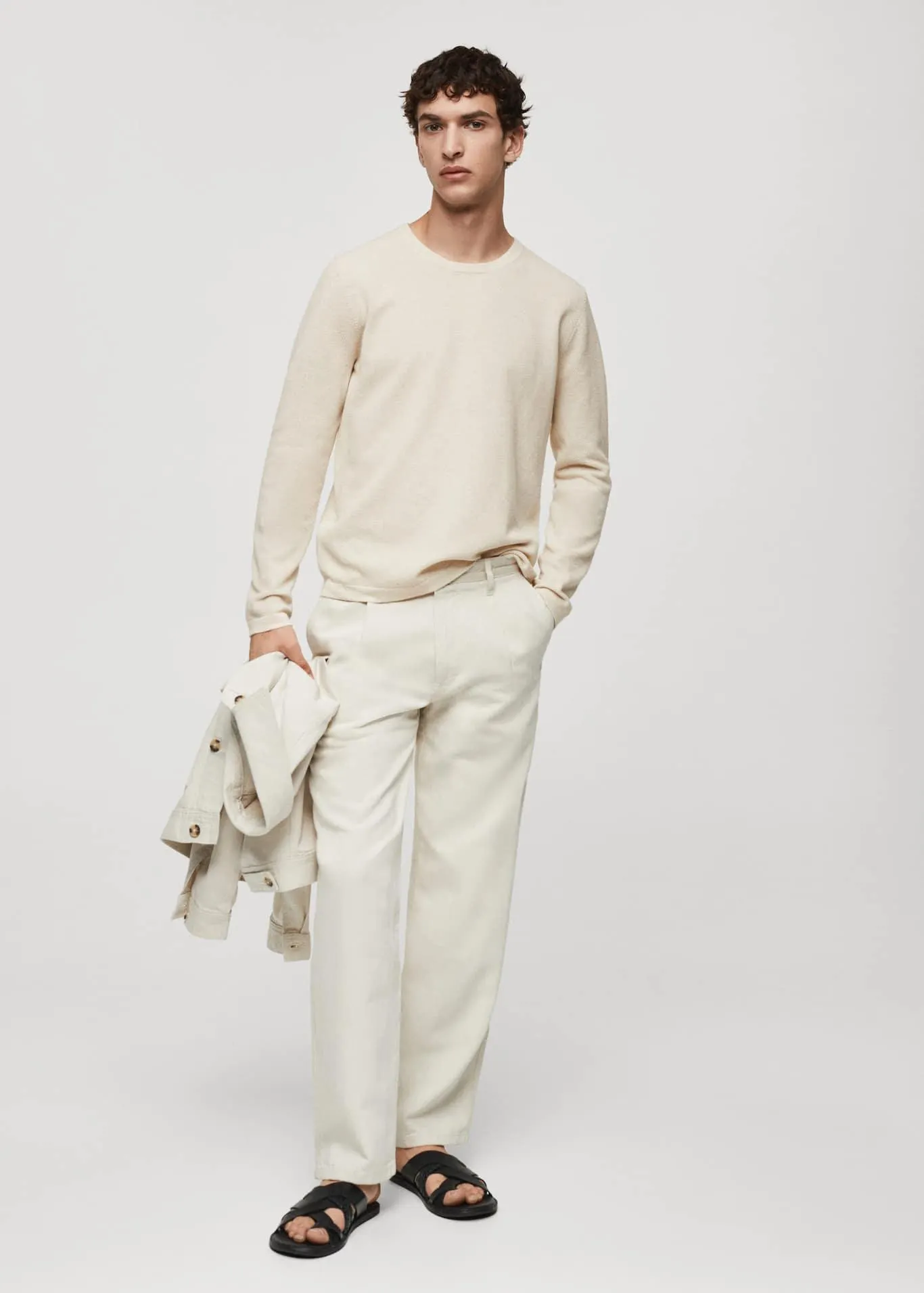 Mramorovaný bavlněný svetr