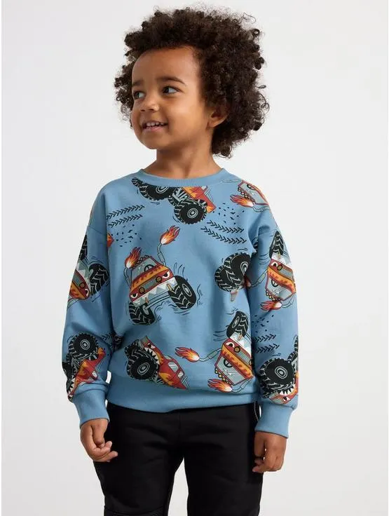 Mikina s monstertrucky