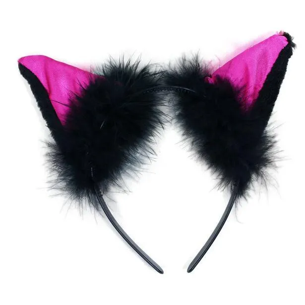 Rappa Čelenka kočka s ušima a peřím