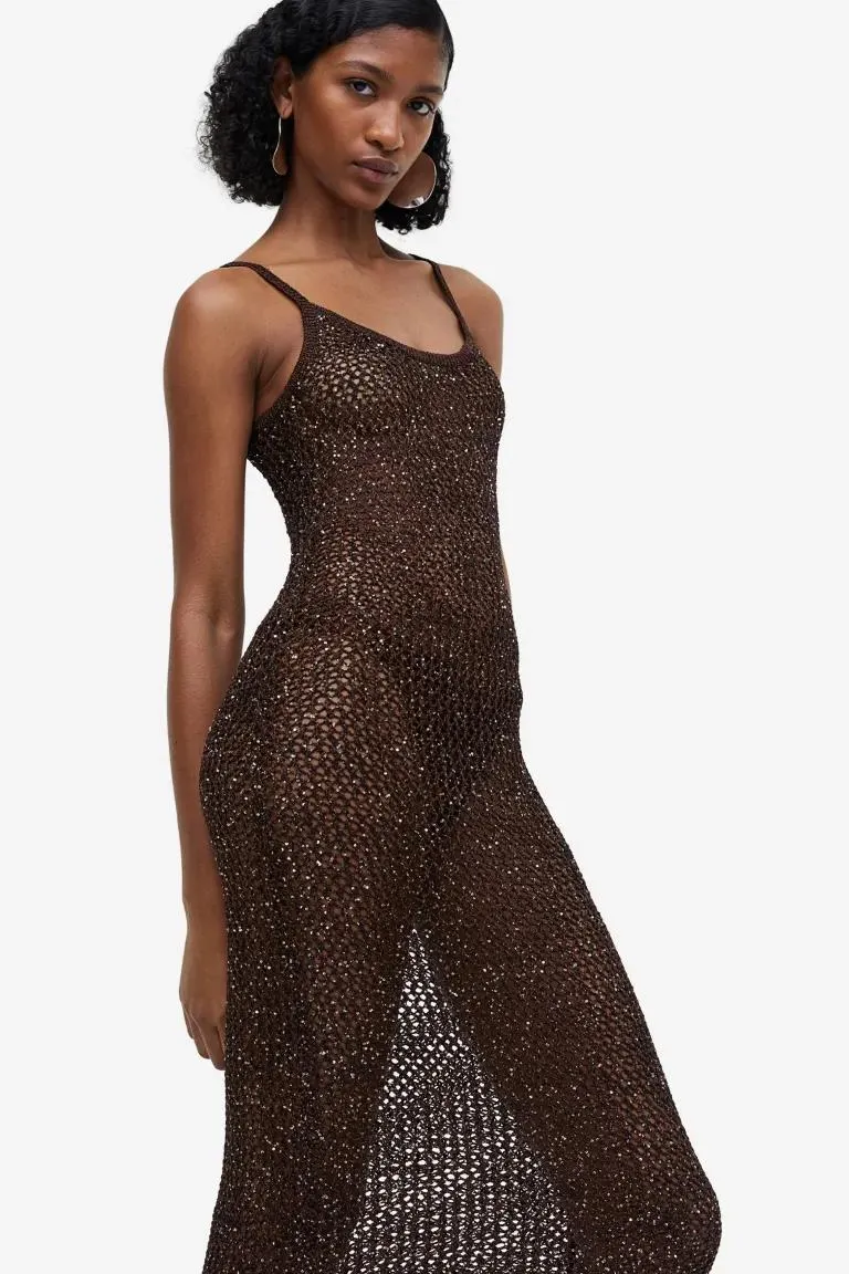 Šaty háčkovaný vzhled