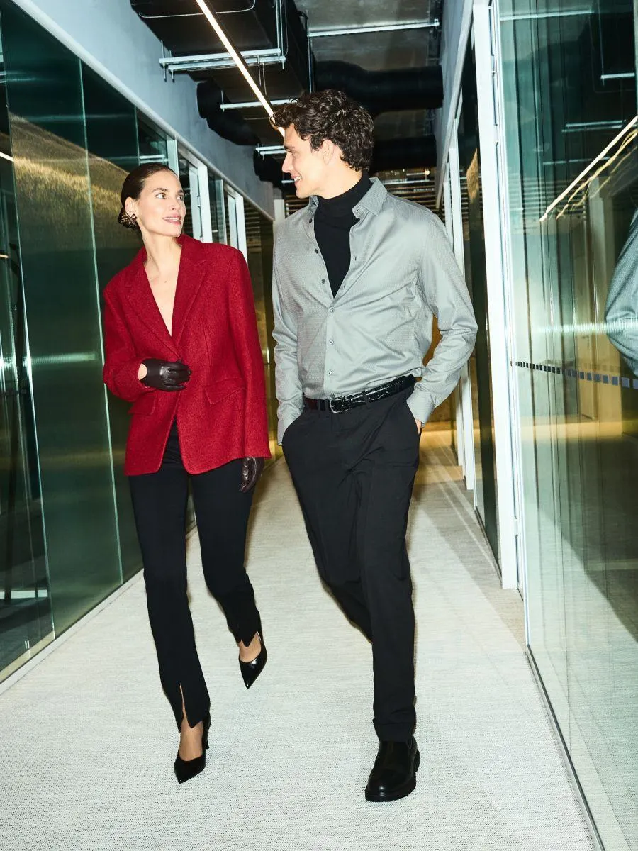 Oblekové kalhoty slim fit