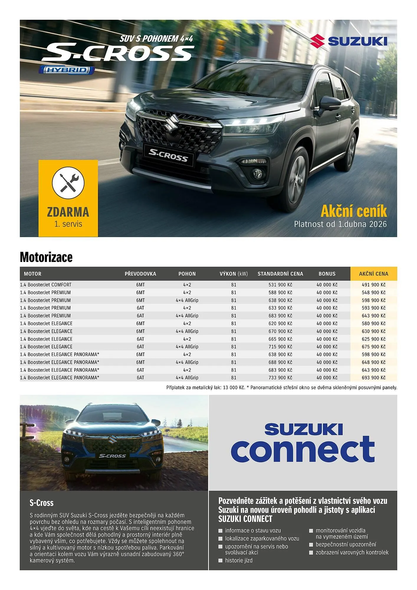 Suzuki leták - 1. dubna 30. dubna 2026 - Page 1