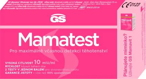 Mamatest těhotenský test, 2 ks