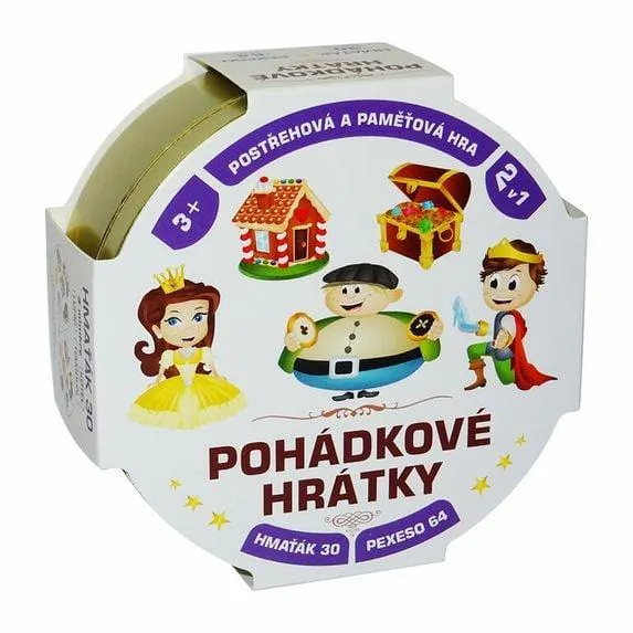 Pohádkové hrátky 2v1, společenská hra v plechové krabičce