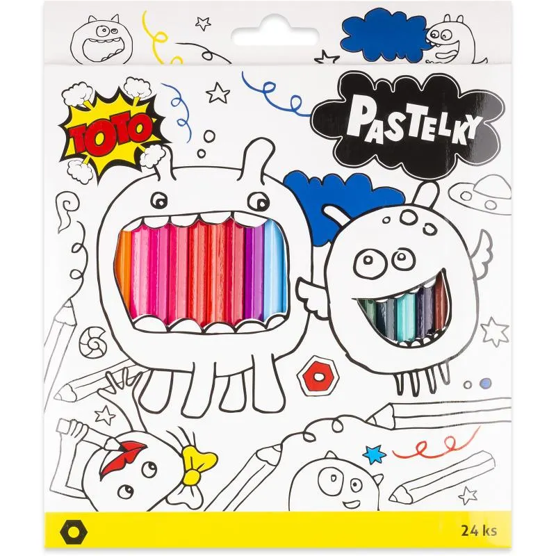 Pastelky Toto 24 ks, 6 hran