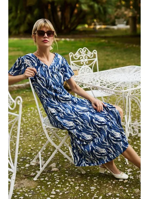 Dámské vzorované šaty Moodo