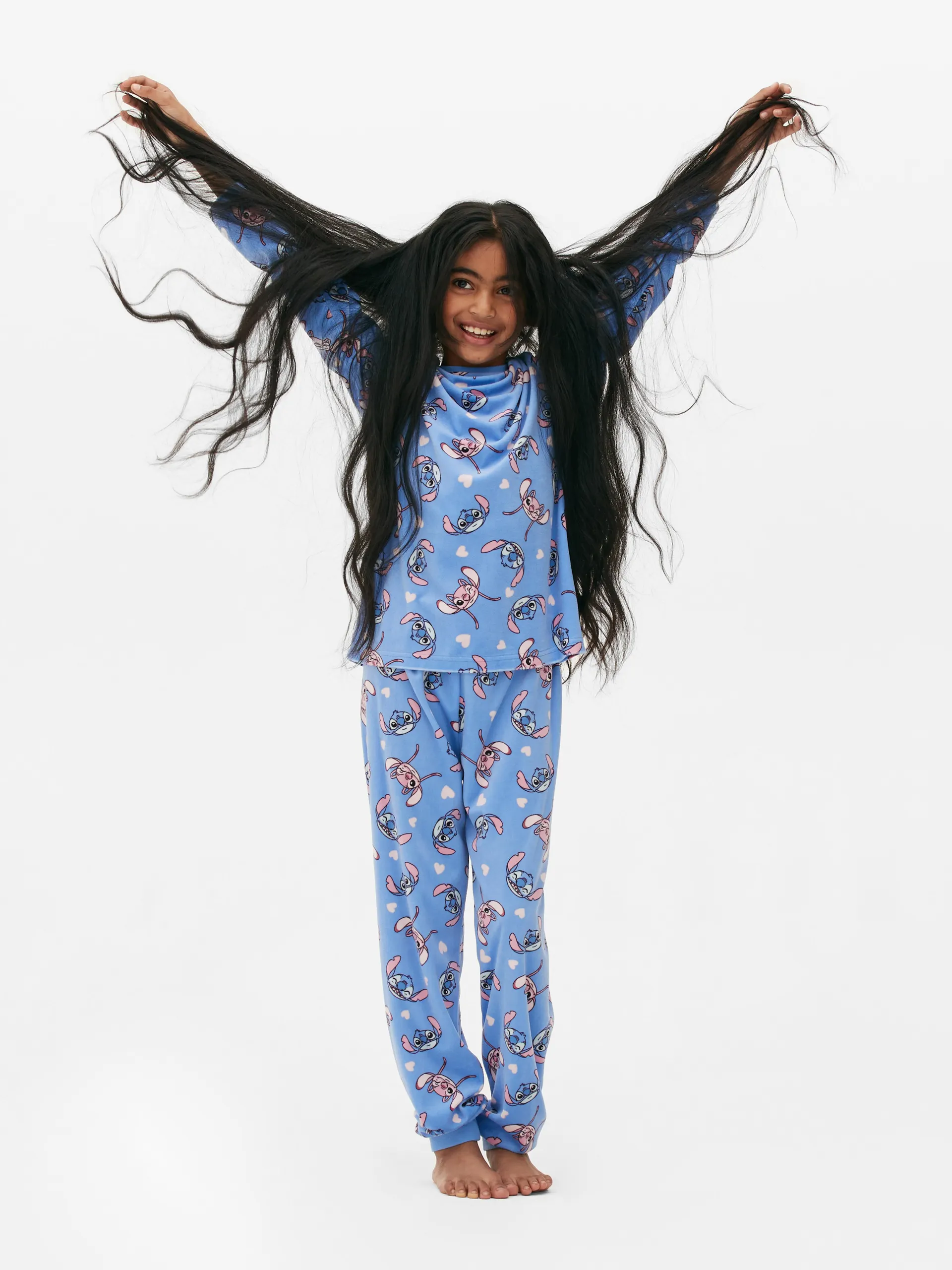 Pyžamo z veluru Disney Lilo a Stitch