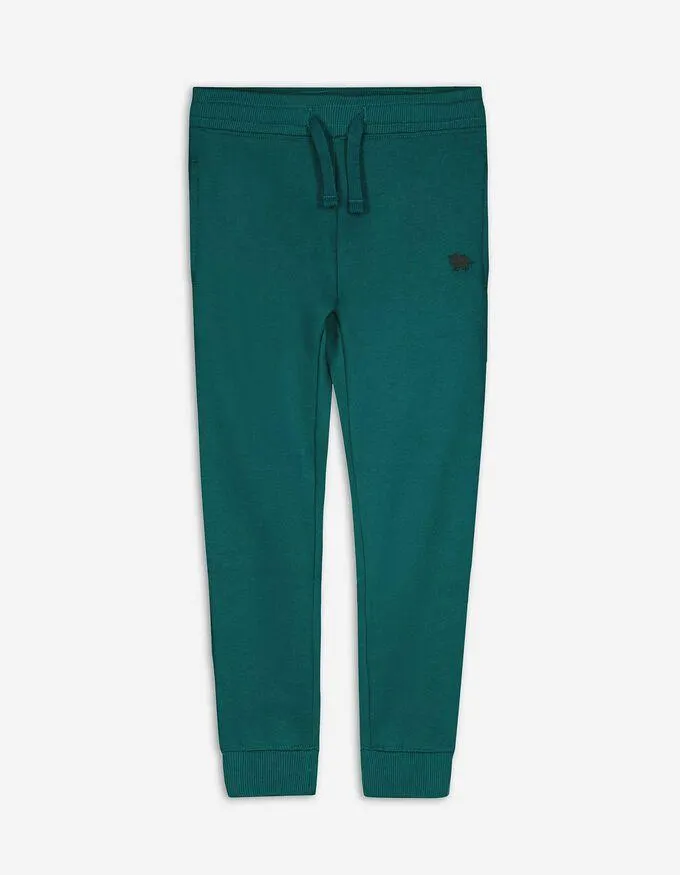 Joggingové kalhoty - Uvolněný střih Relaxed Fit - tmave zelena