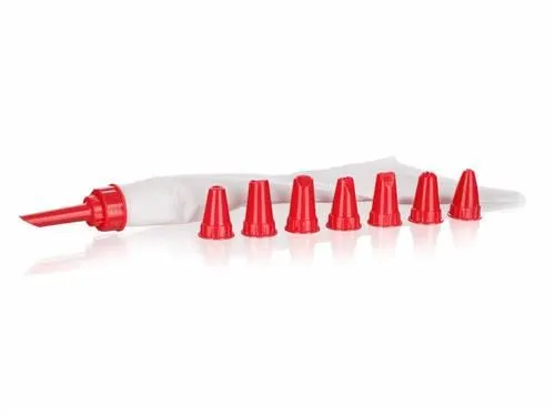 BANQUET Zdobička CULINARIA 8 trysek, červená