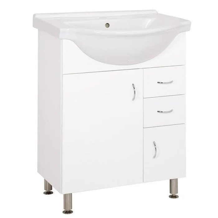 Koupelnová skříňka s umyvadlem Cara Mia (60x85x50 cm, bílá,lesk)