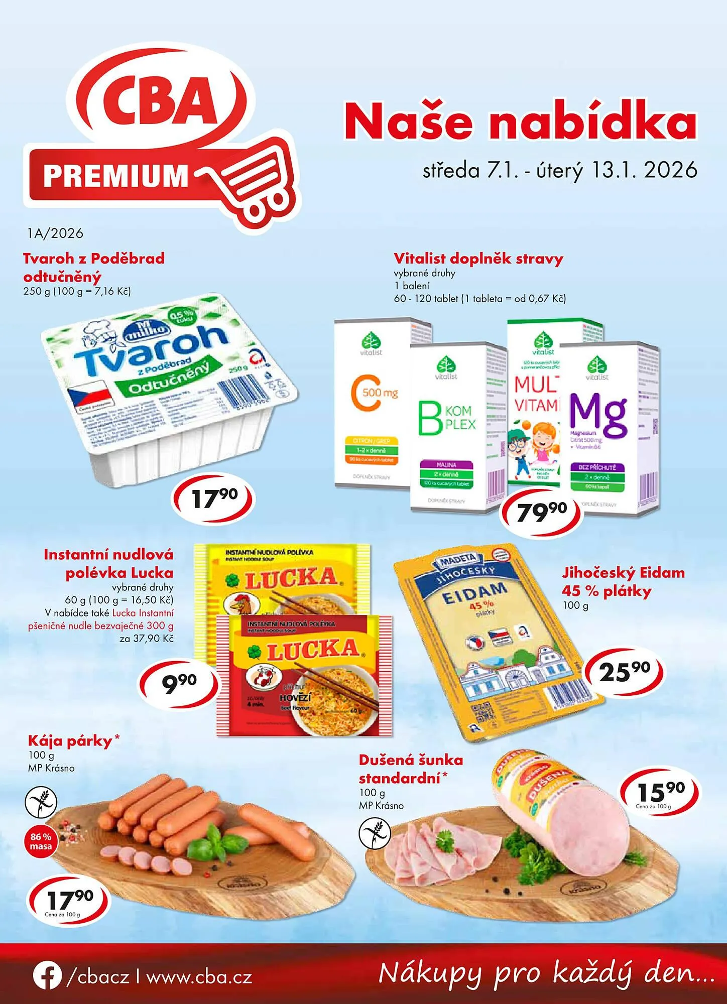 CBA leták - 7. ledna 13. ledna 2026 - Page 1