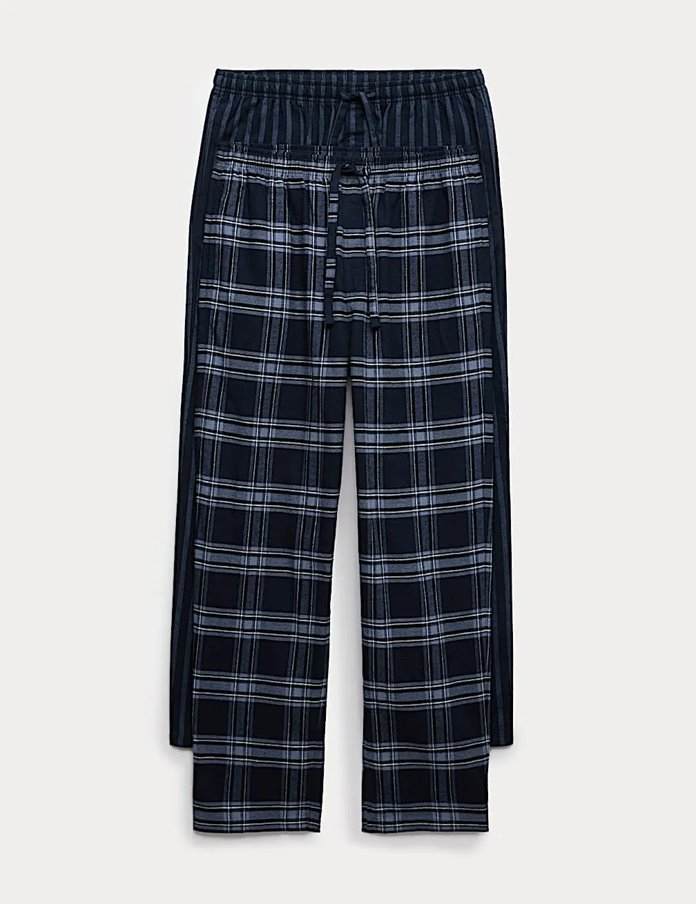 Sada 2 ks pyžamových kalhot z česané bavlny