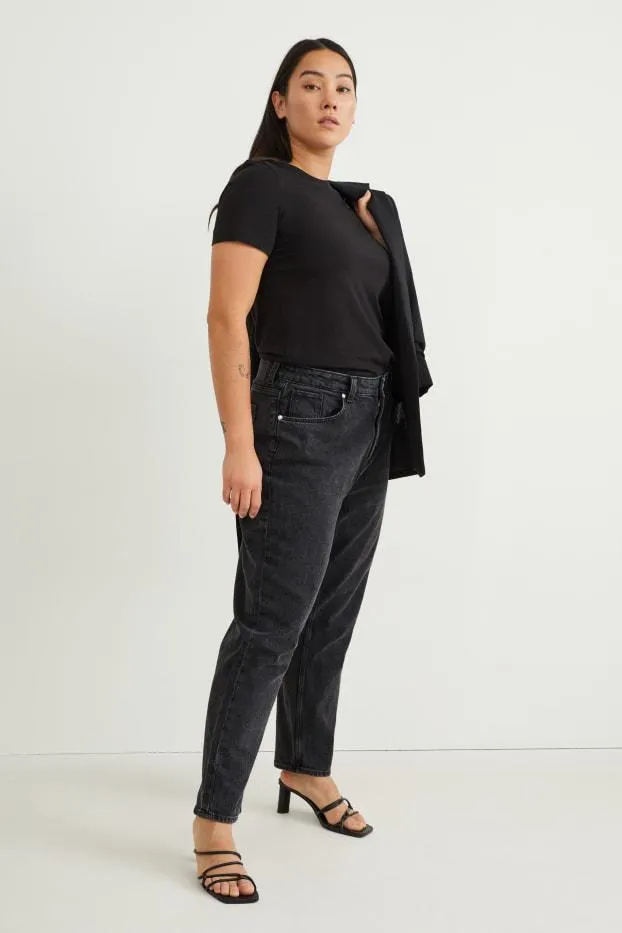 Mom jeans - high waist - LYCRA®