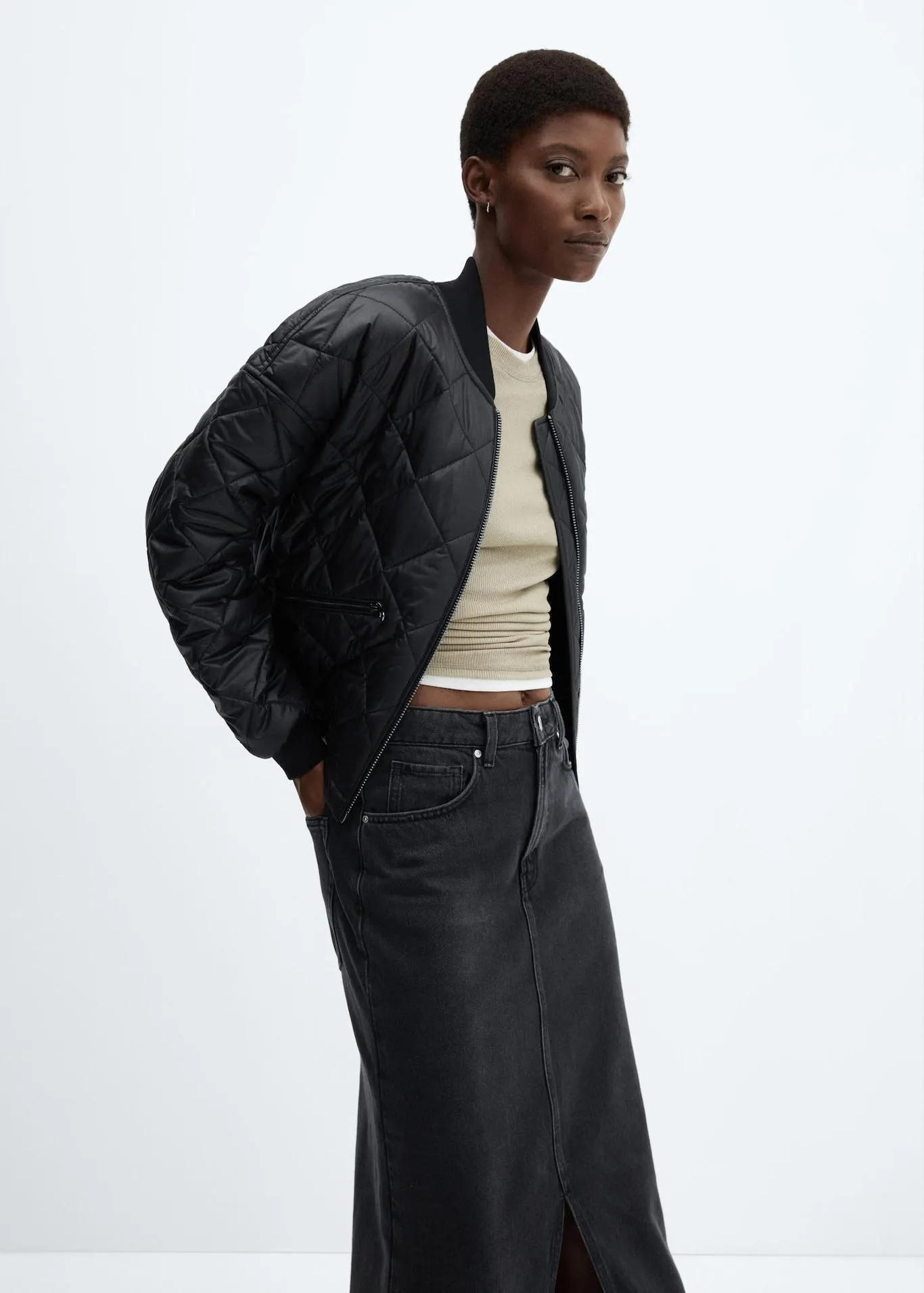 Nepromokavá prošívaná bunda