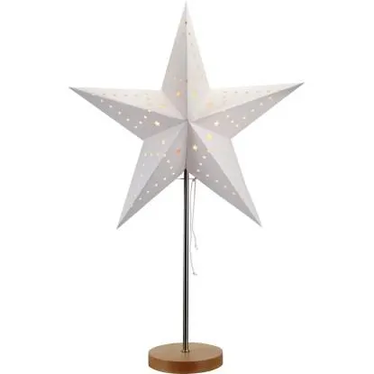 Markslöjd Vánoční hvězda MIKKE k postavení E14 max. 25 W, bílá, 65 x 45 x 21 cm