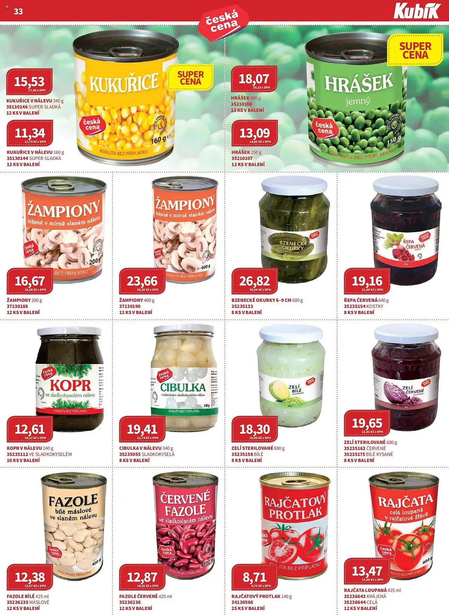 Kubík potraviny leták - 1. dubna 30. dubna 2026 - Page 33