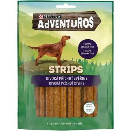 Adventuros snack dog - plátky se zvěřinou 90 g