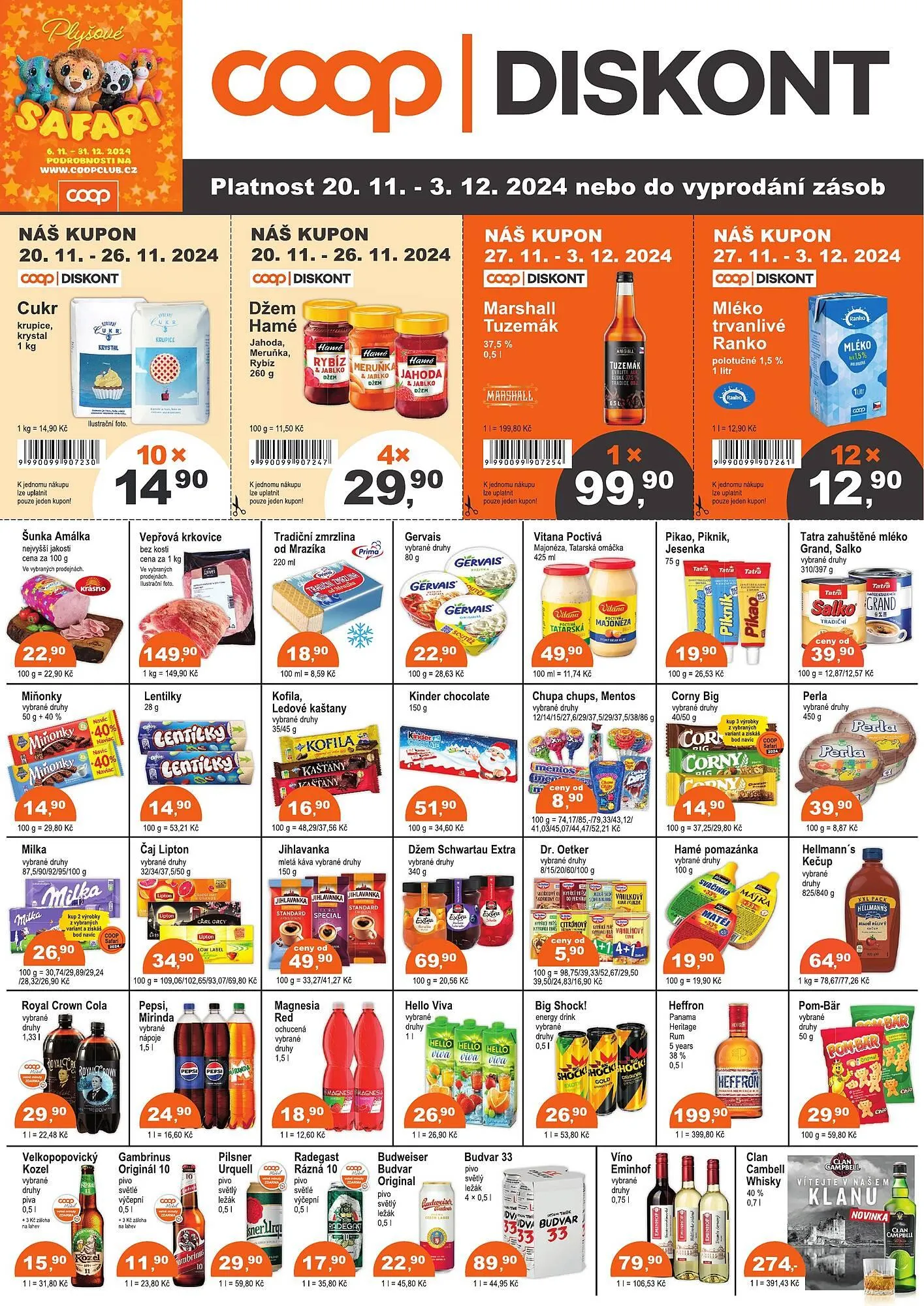 COOP DISKONT leták - 20. listopadu 3. prosince 2024 - Page 1