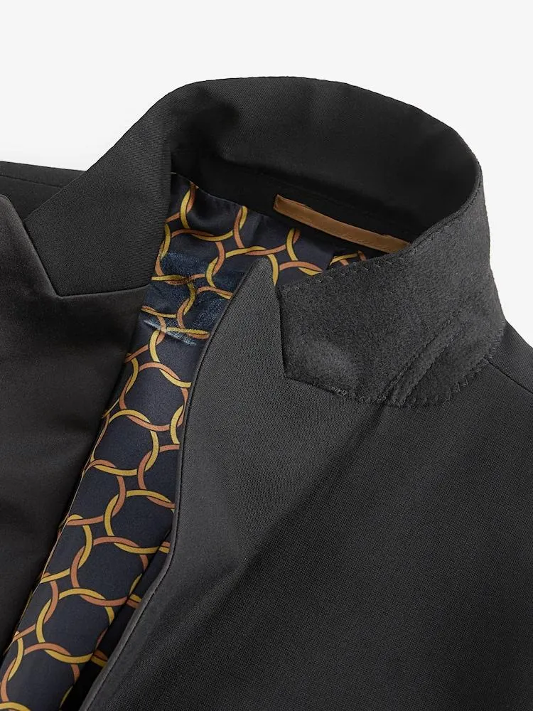 Černý - Slim Fit - Smokingové sako