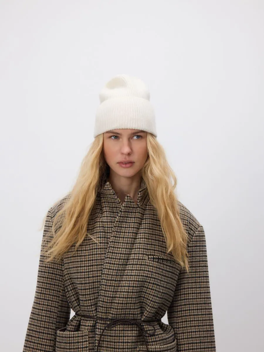 Vlněná čepice s příměsí kašmíru