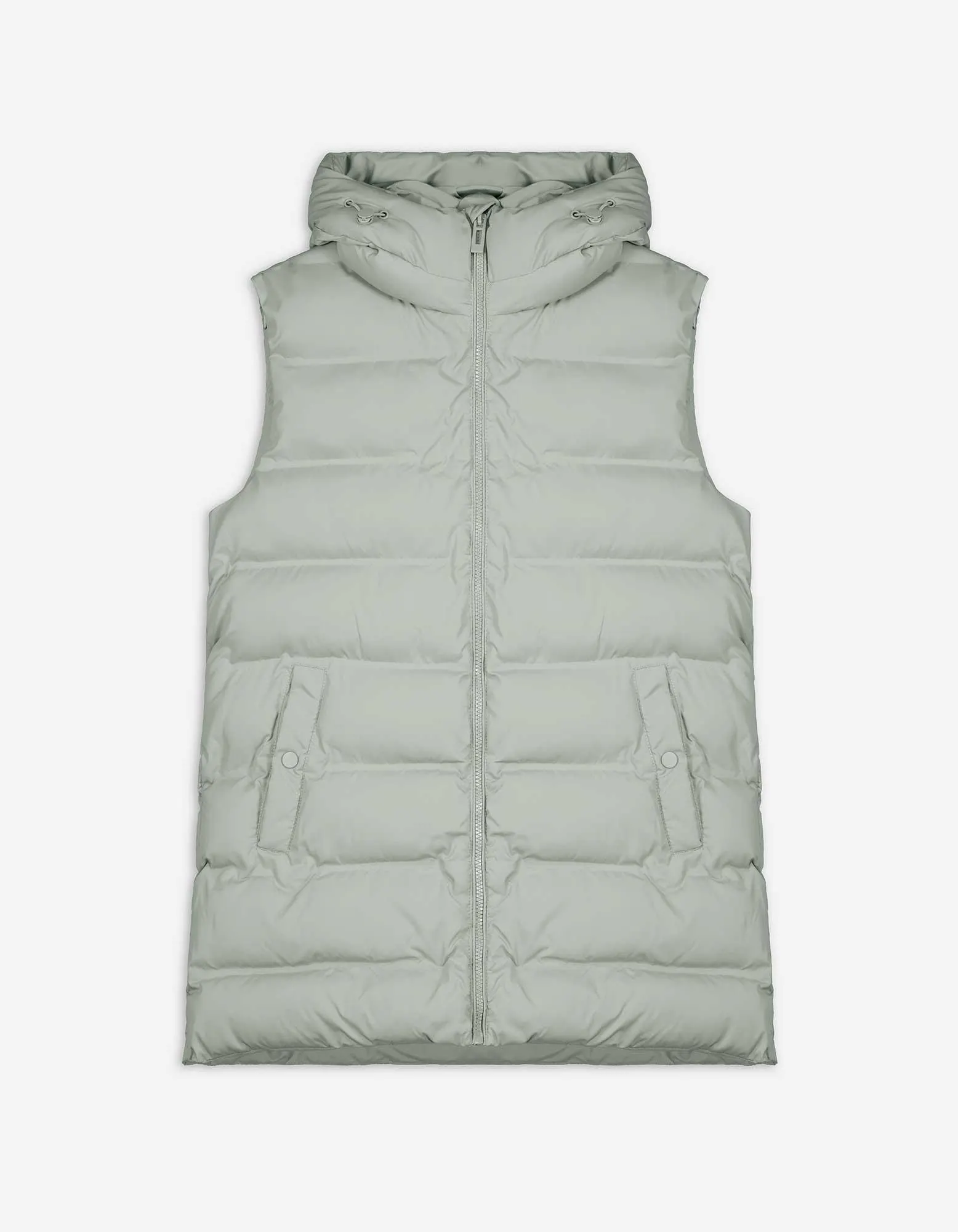 Prošívaná vesta - Nadměrný střih Oversized Fit - zelena