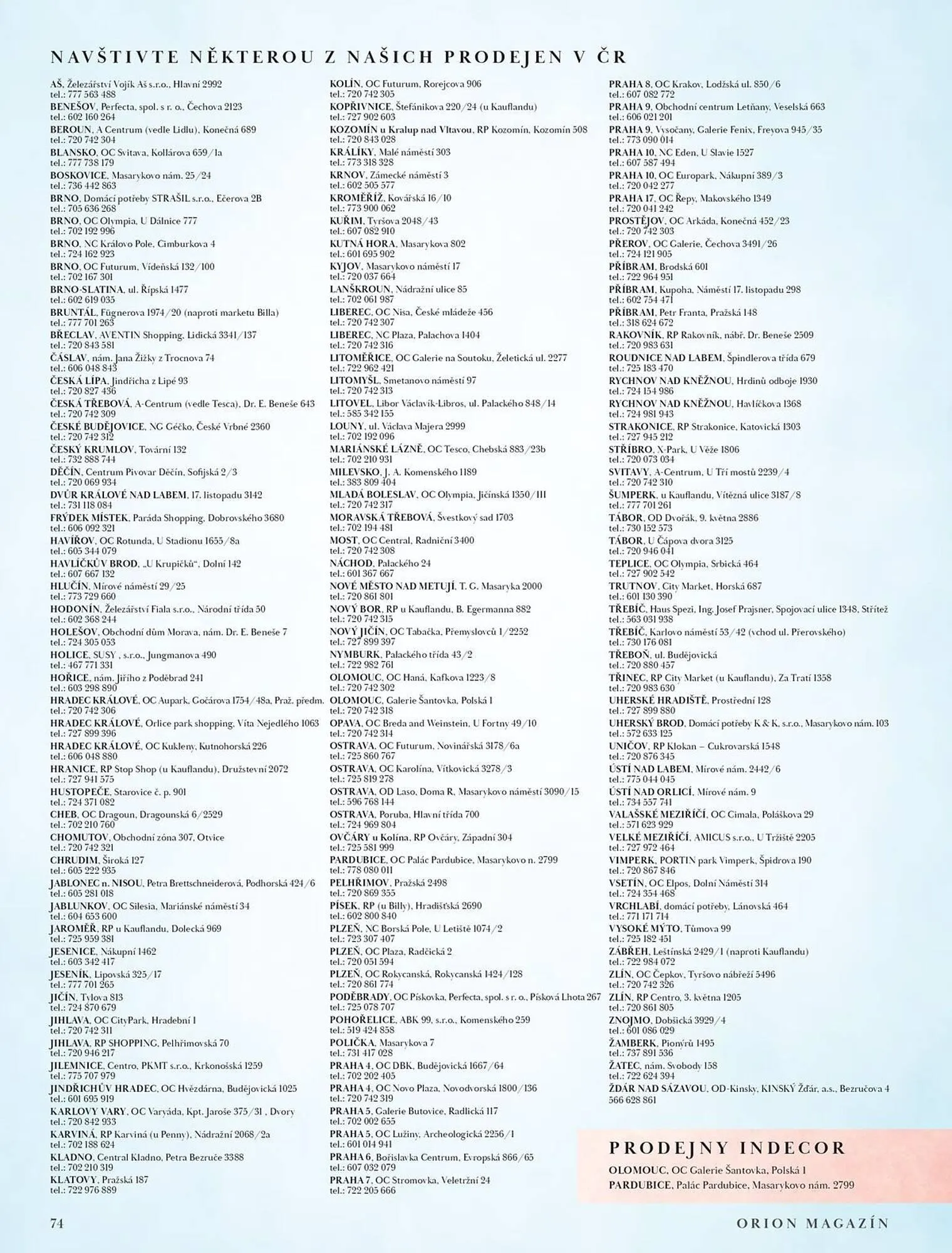 Orion leták - 9. března 31. srpna 2026 - Page 74