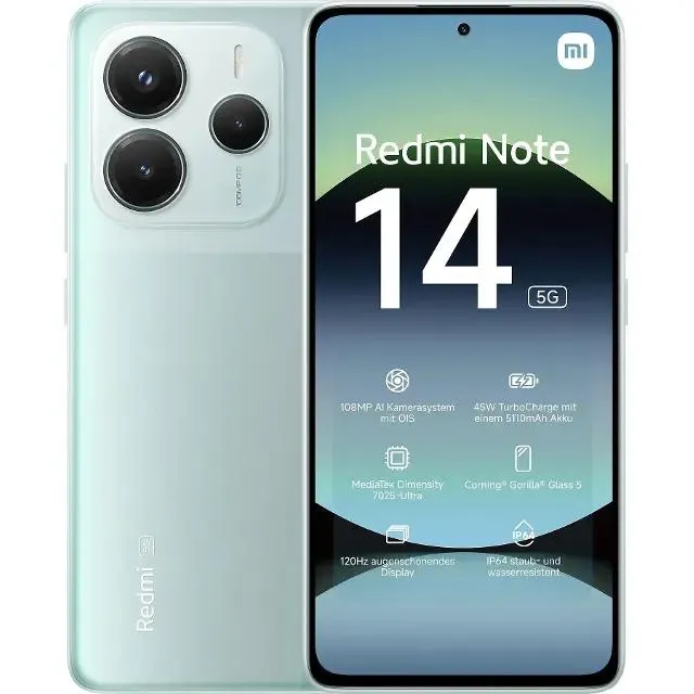 Xiaomi REDMI Note 14 5G 8/256GB Coral Green