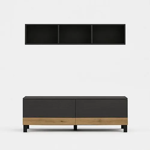 Obývací stěna SQUARE DANCE 1 dub/wenge