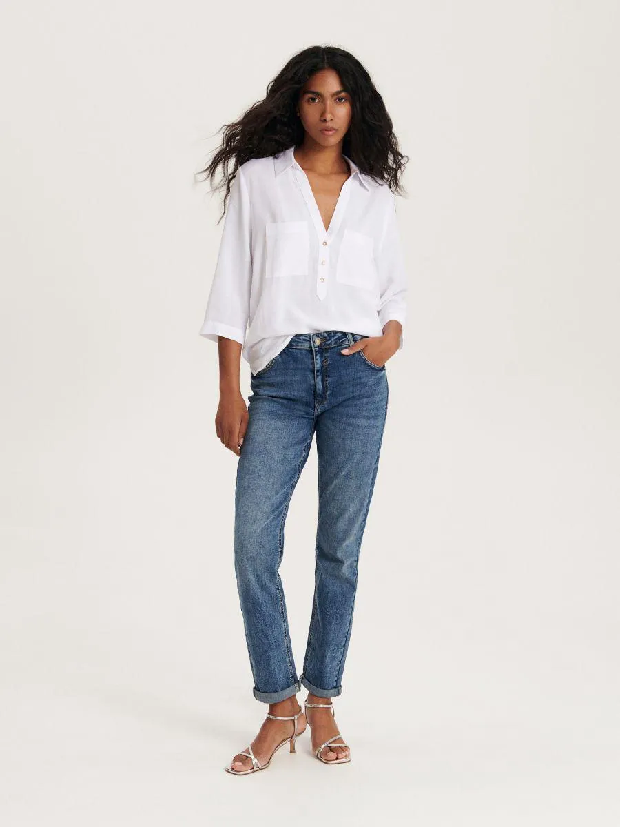 Košile ze směsi lnu