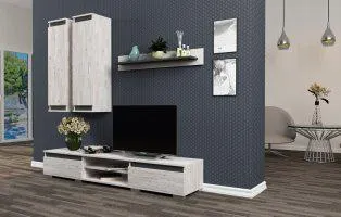 Obývací stěna FALLAX, alaska/antracit