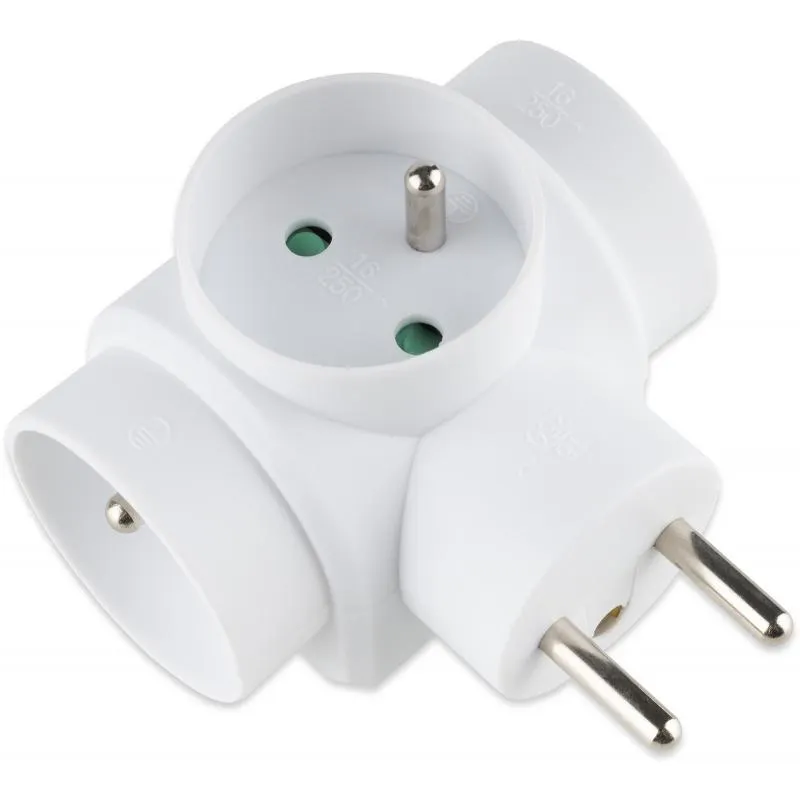 Rozbočka T 3x16A, bílá