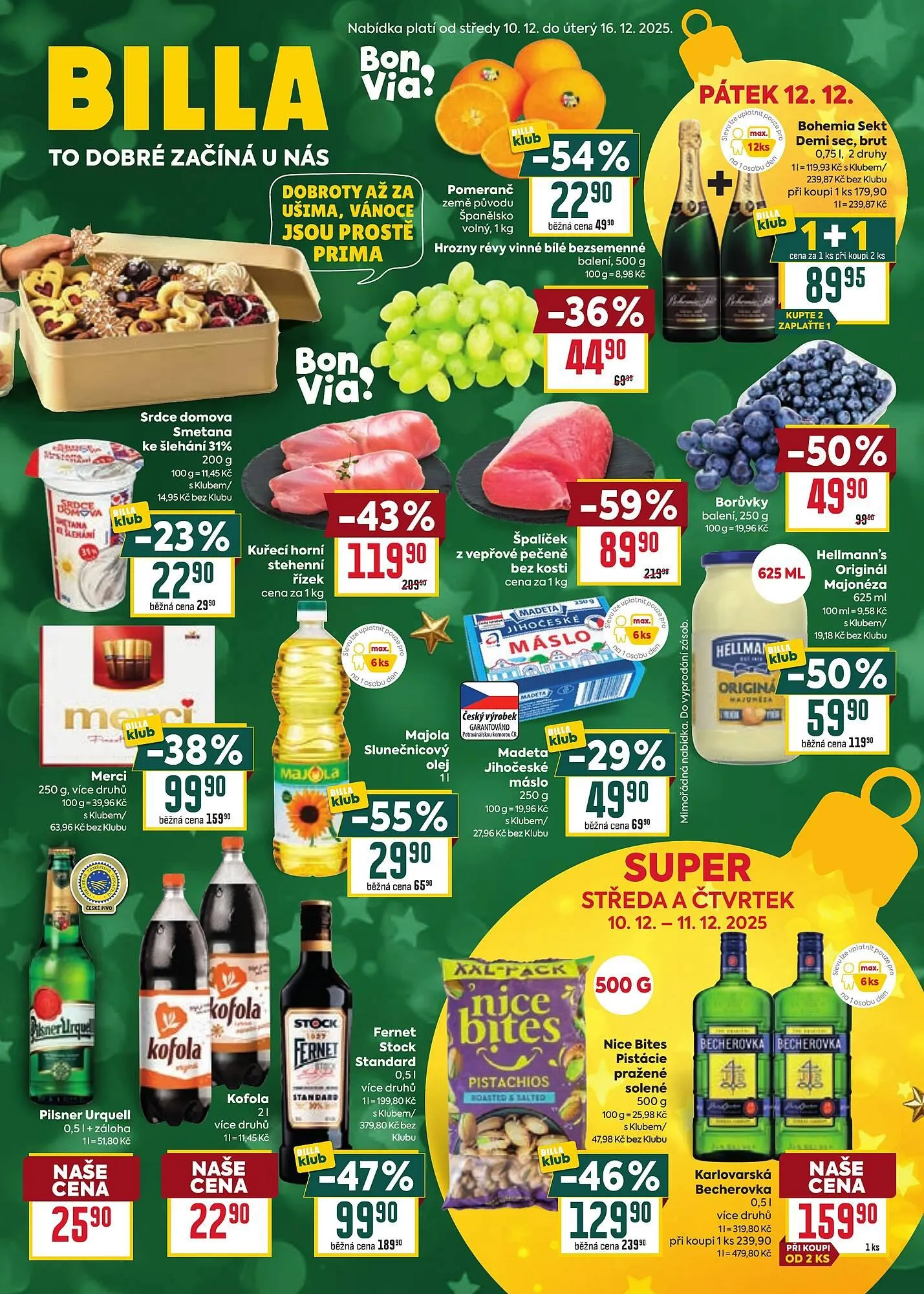 Billa leták - 10. prosince 16. prosince 2025 - Page 1