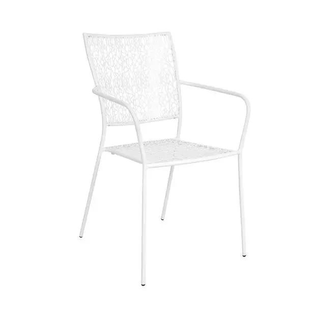 Židle s područkami - bílá