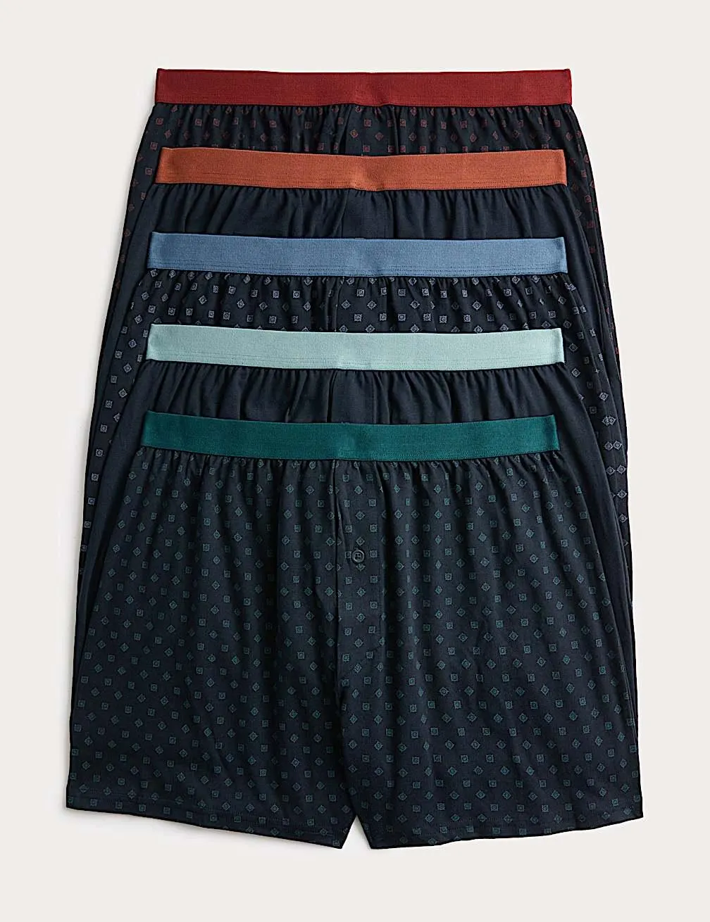 Boxerky s geometrickým vzorem ze 100% bavlny s technologií Cool & Fresh™, 5 ks