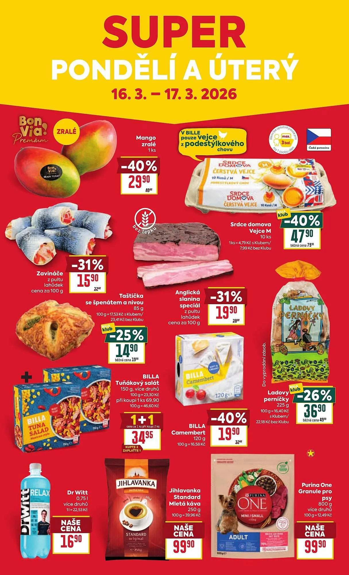 Billa leták - 11. března 17. března 2026 - Page 30