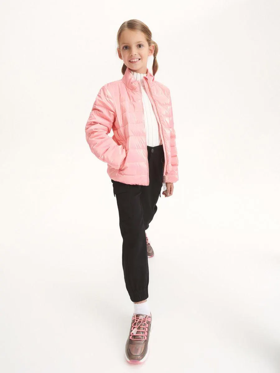 Prošívaná metalická bunda