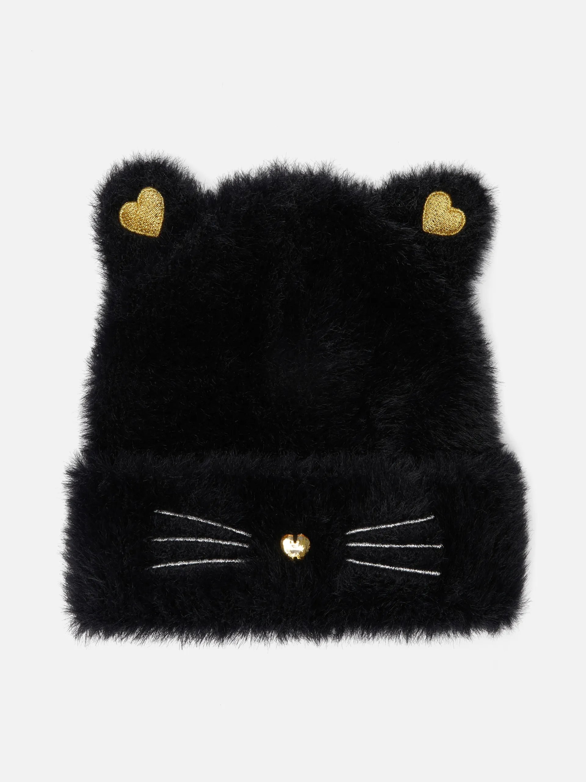 Nadýchaná kočičí čepice