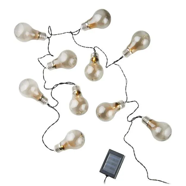 SUNLIGHT Solární světelný řetěz s žárovkami