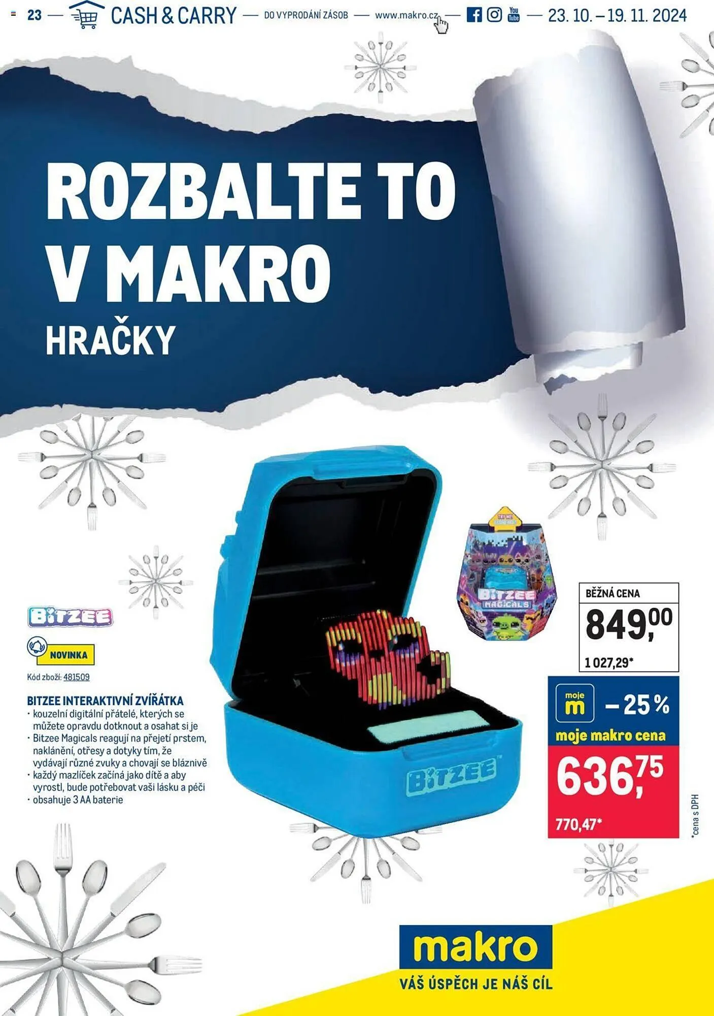 Makro leták - 23. října 19. listopadu 2024 - Page 1