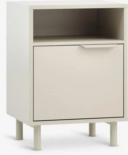 Noční stolek SKAVE 1 dveře béžová