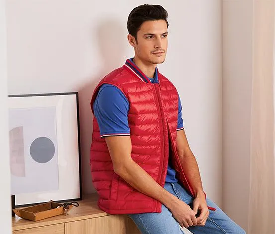 Prošívaná vesta, červená