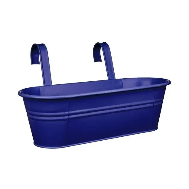 Truhlík k zavěšení 50 cm - kobaltová modř