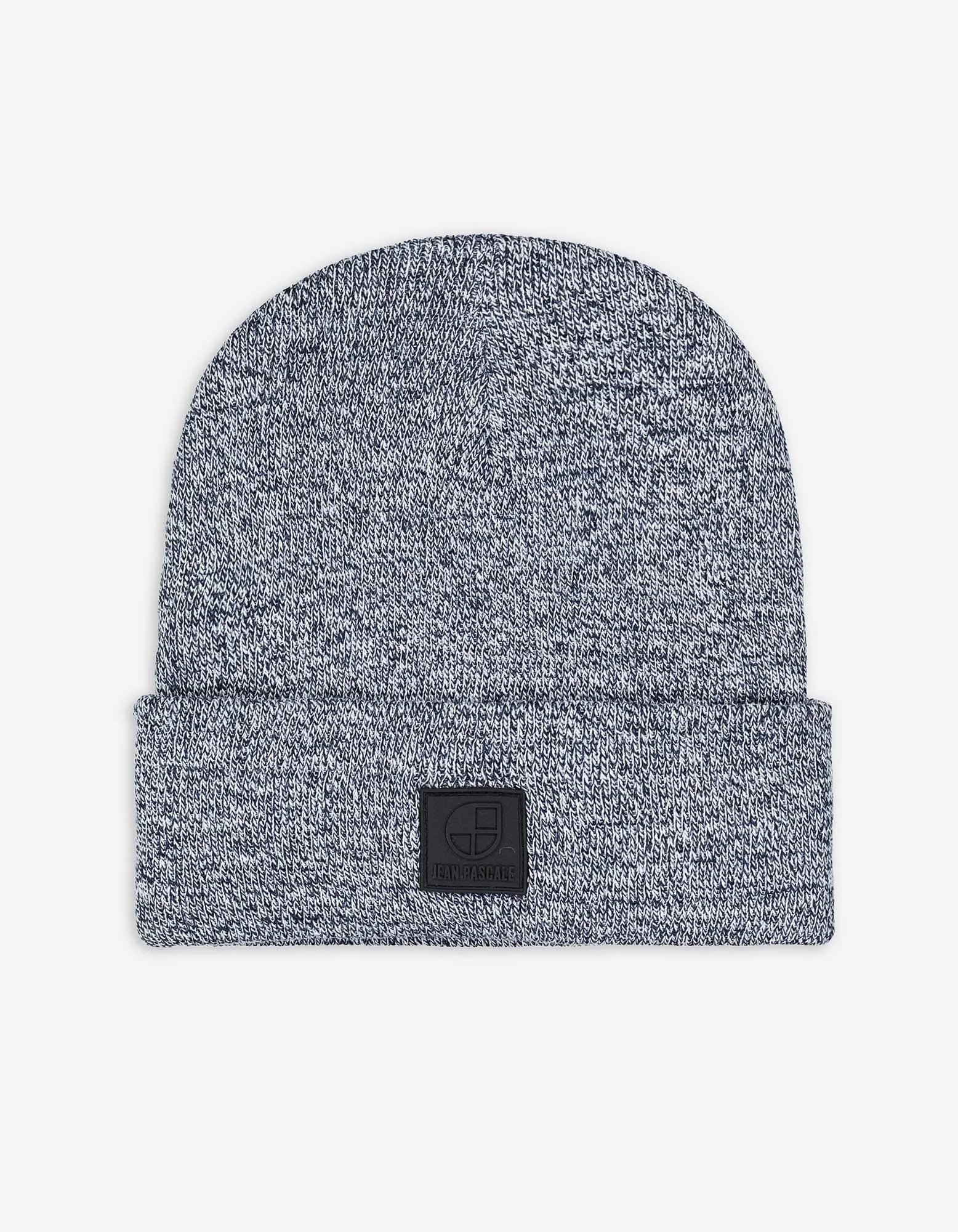 Pletená čepice - Ohrnutý lem - tmave modra