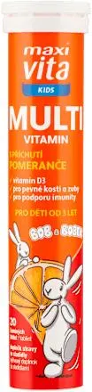 multivitamín s příchutí pomeranče Bob a Bobek, 80 g