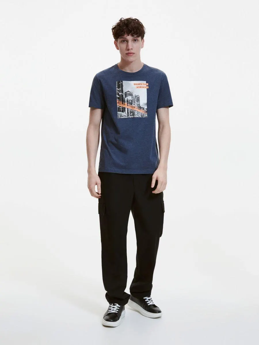 Tričko střihu regular s potiskem