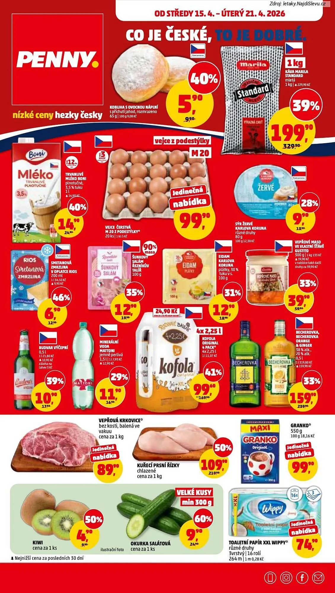 Penny Market leták - 15. dubna 21. dubna 2026 - Page 1